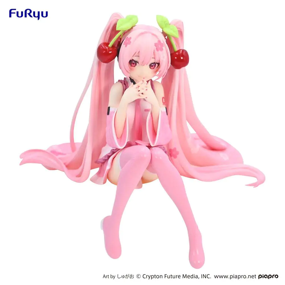 Hatsune Miku Noodle Stopper PVC Statue Sakura Miku 2023 14 cm product photo
