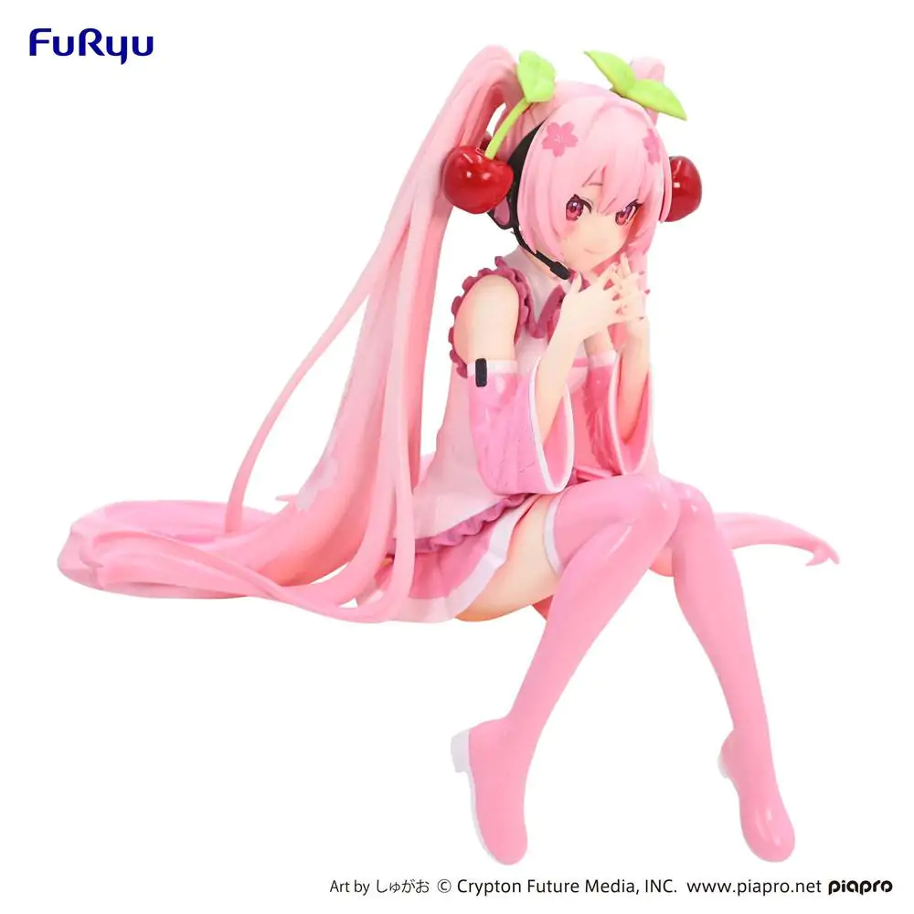 Hatsune Miku Noodle Stopper PVC Statue Sakura Miku 2023 14 cm product photo