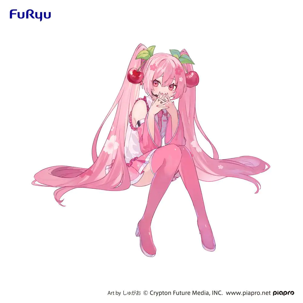 Hatsune Miku Noodle Stopper PVC Statue Sakura Miku 2023 14 cm product photo