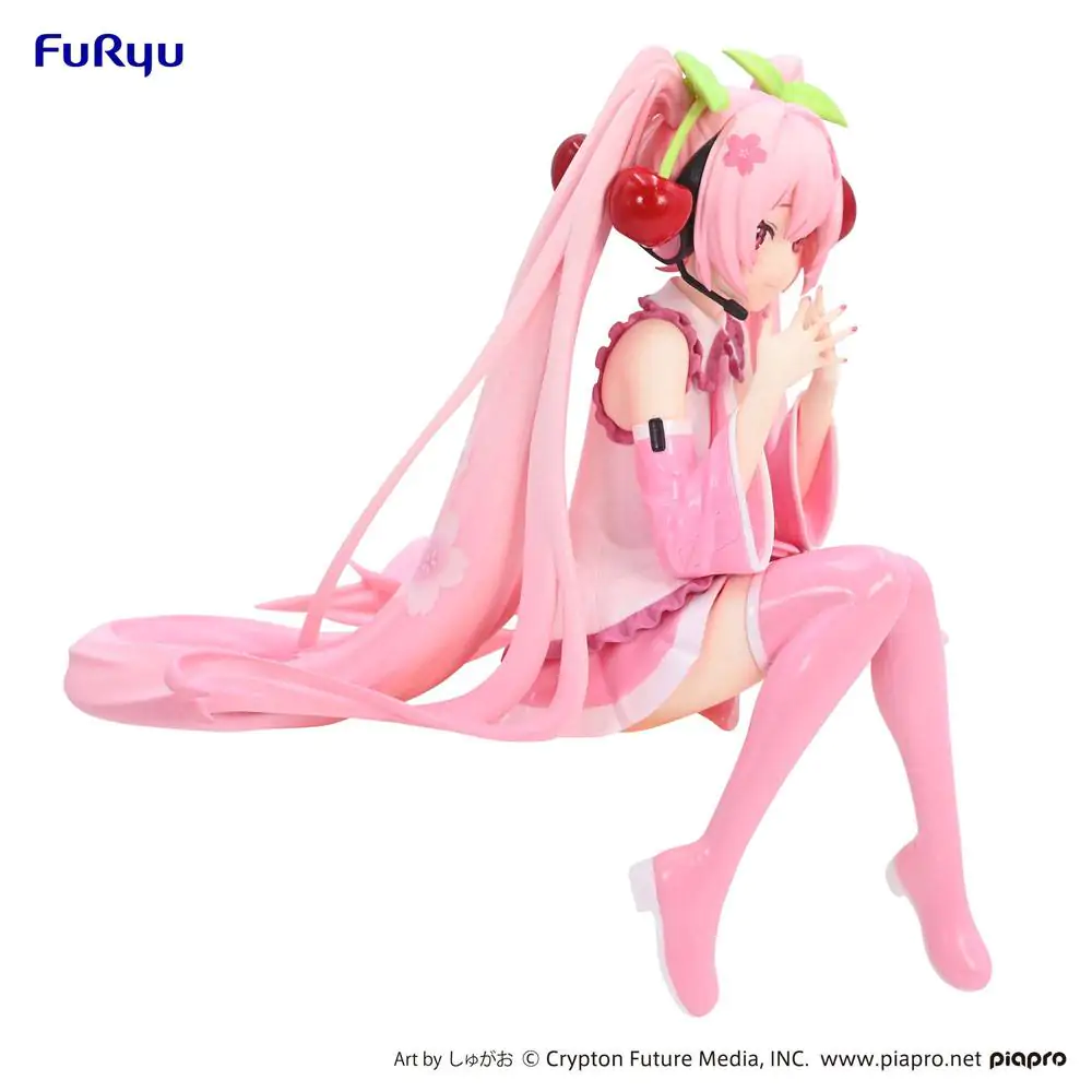 Hatsune Miku Noodle Stopper PVC Statue Sakura Miku 2023 14 cm product photo