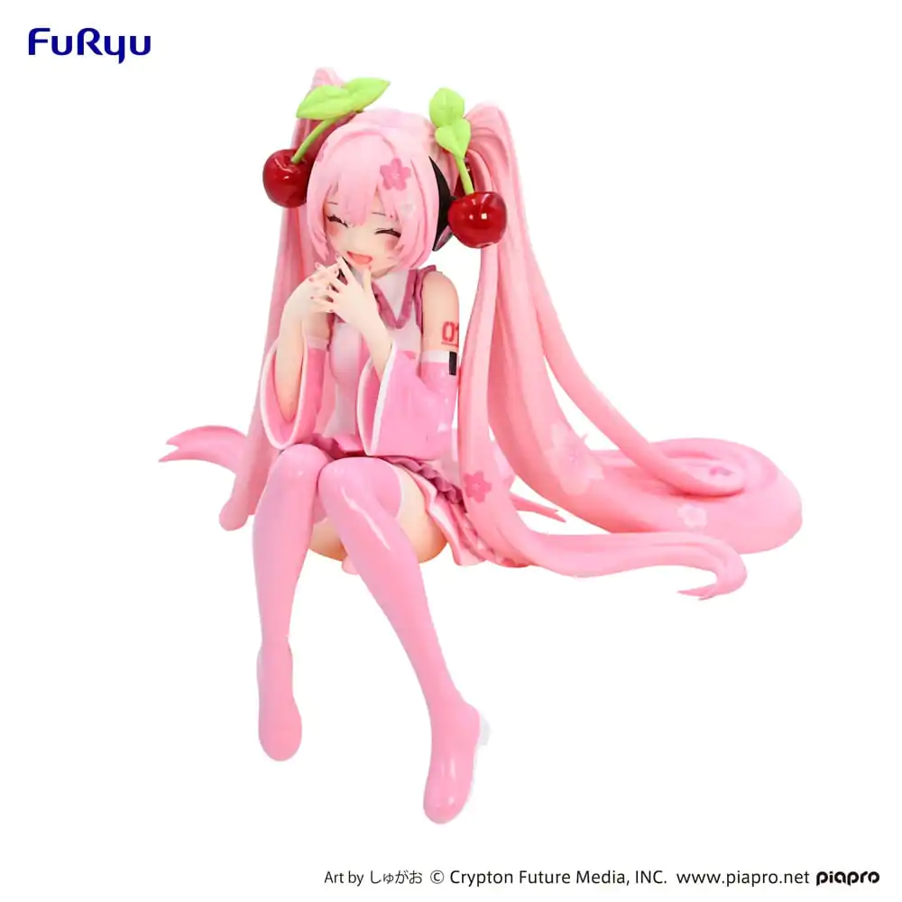 Hatsune Miku Noodle Stopper PVC Statue Sakura Miku 2023 Smile Ver. 12 cm product photo