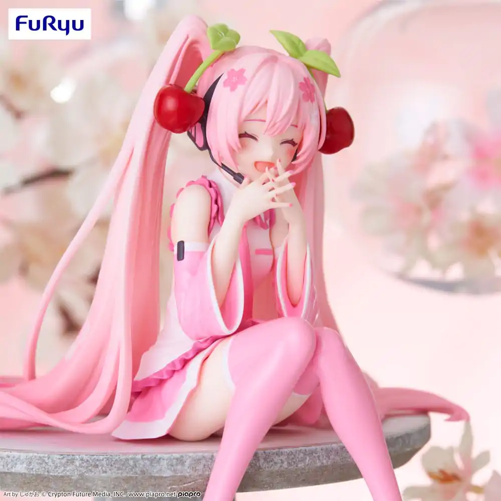 Hatsune Miku Noodle Stopper PVC Statue Sakura Miku 2023 Smile Ver. 12 cm product photo
