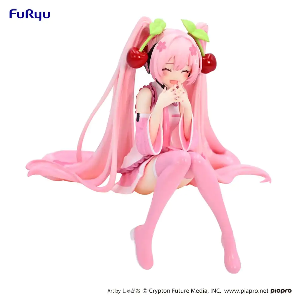 Hatsune Miku Noodle Stopper PVC Statue Sakura Miku 2023 Smile Ver. 12 cm product photo