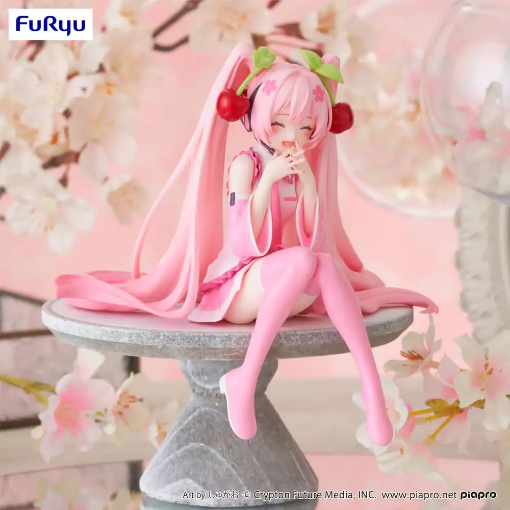 Hatsune Miku Noodle Stopper PVC Statue Sakura Miku 2023 Smile Ver. 12 cm product photo