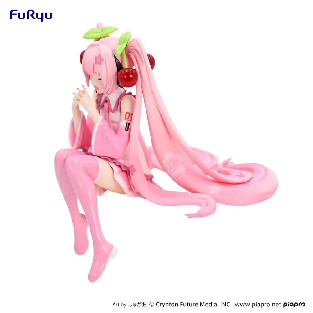 Hatsune Miku Noodle Stopper PVC Statue Sakura Miku 2023 Smile Ver. 12 cm product photo
