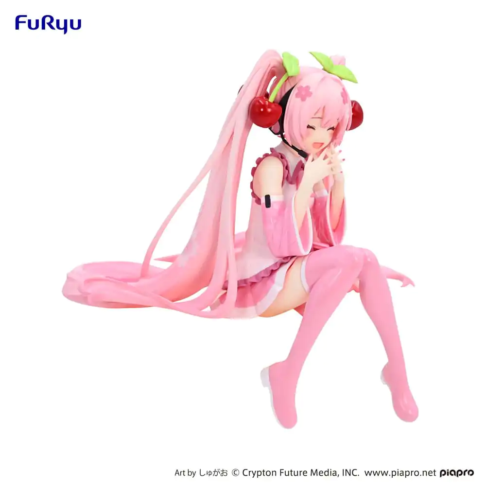 Hatsune Miku Noodle Stopper PVC Statue Sakura Miku 2023 Smile Ver. 12 cm product photo