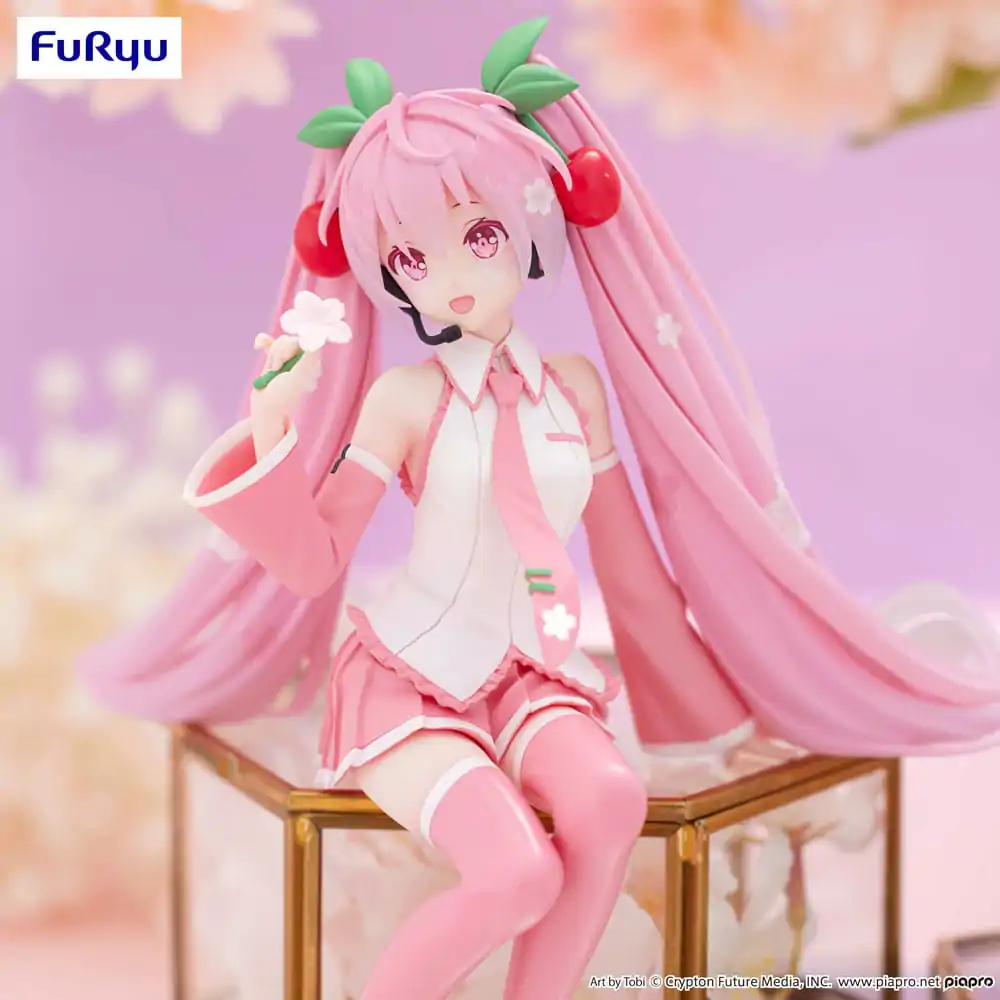 Hatsune Miku Noodle Stopper PVC Statue Sakura Miku 2024 15 cm product photo