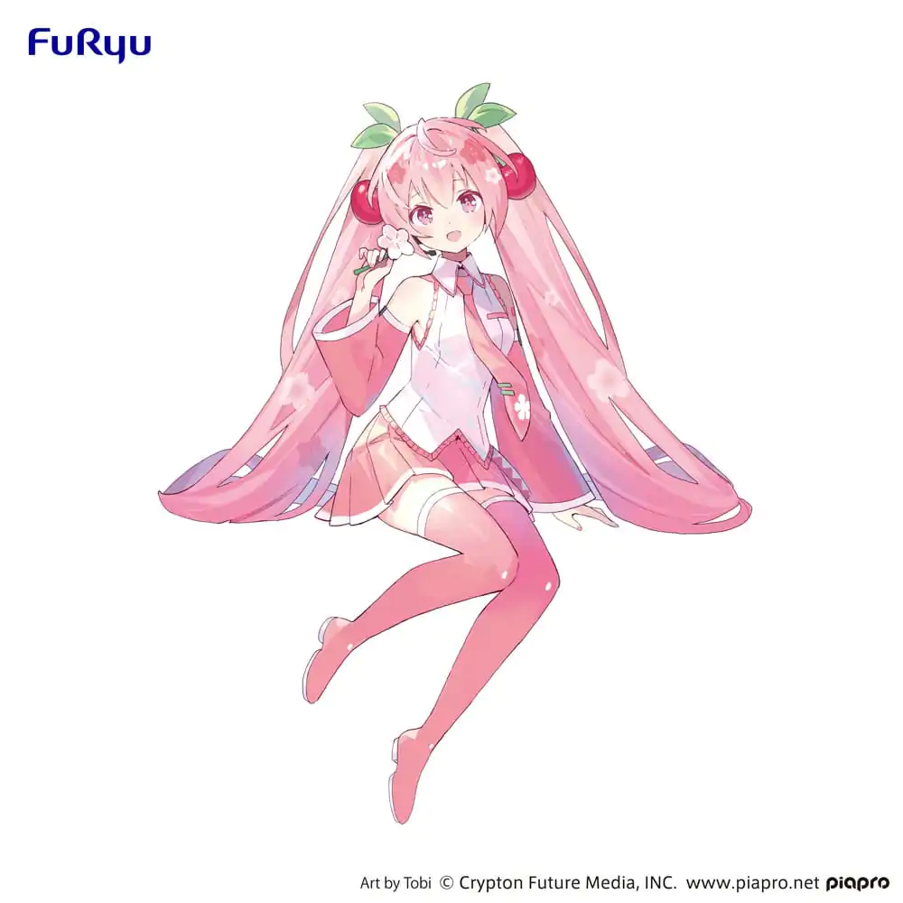 Hatsune Miku Noodle Stopper PVC Statue Sakura Miku 2024 15 cm product photo