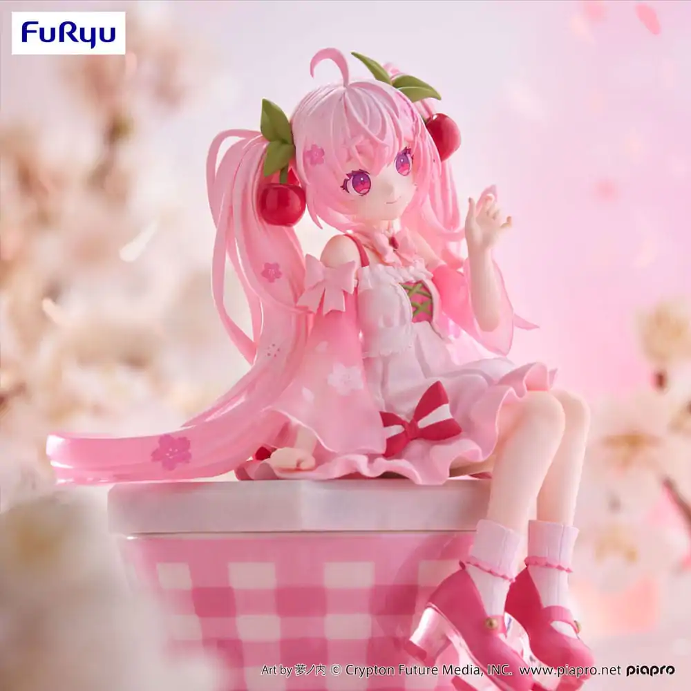 Hatsune Miku Noodle Stopper PVC Statue Sakura Miku 2025 14 cm product photo