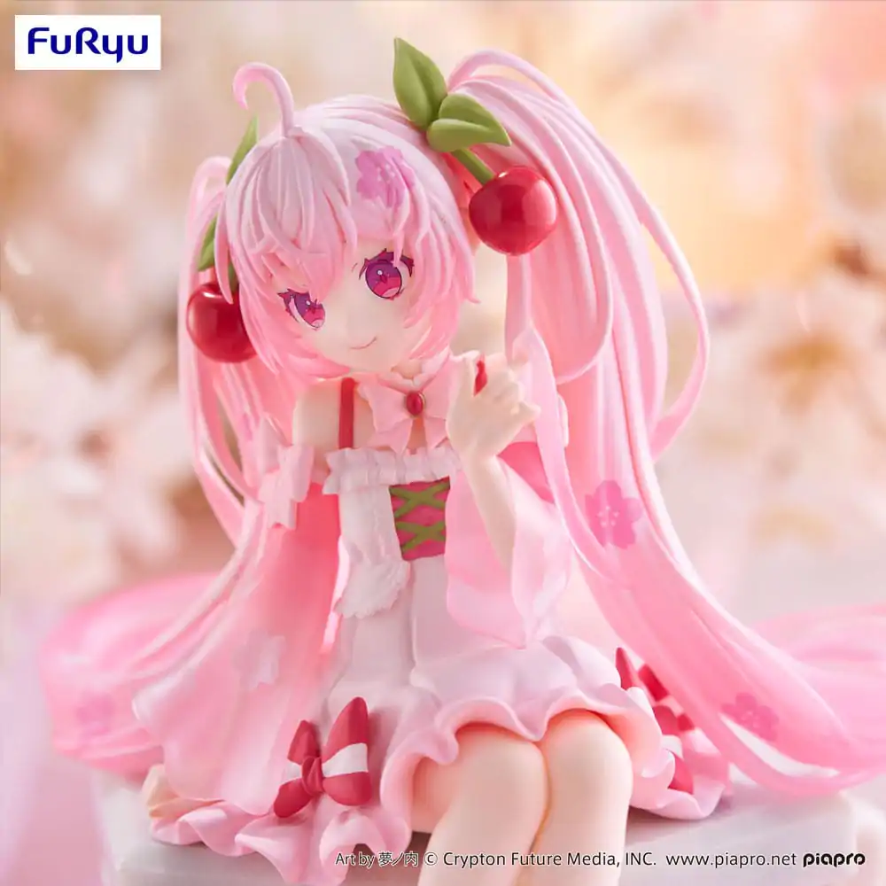 Hatsune Miku Noodle Stopper PVC Statue Sakura Miku 2025 14 cm product photo