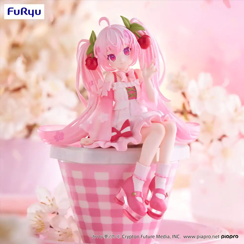 Hatsune Miku Noodle Stopper PVC Statue Sakura Miku 2025 14 cm product photo