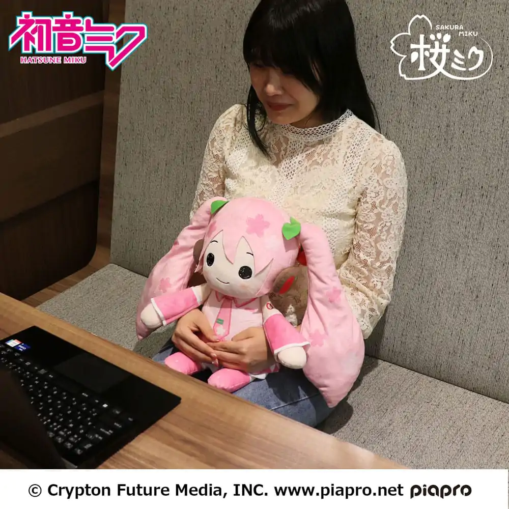 Hatsune Miku Pillowgurumi Plush Figure Sakura Miku 44 cm product photo