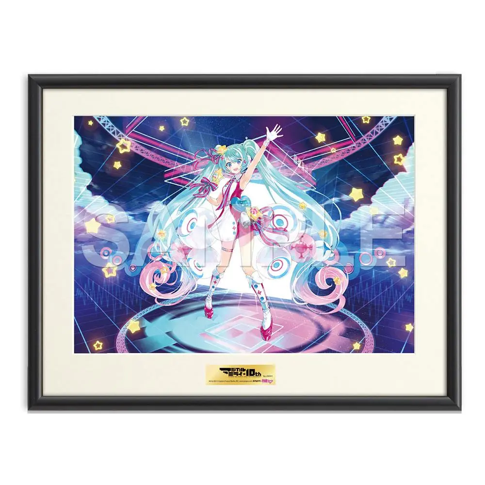 Hatsune Miku PrimoArt Framed Art Print Hatsune Miku Magical Mirai 10th Anniversary Ver. 30 cm product photo