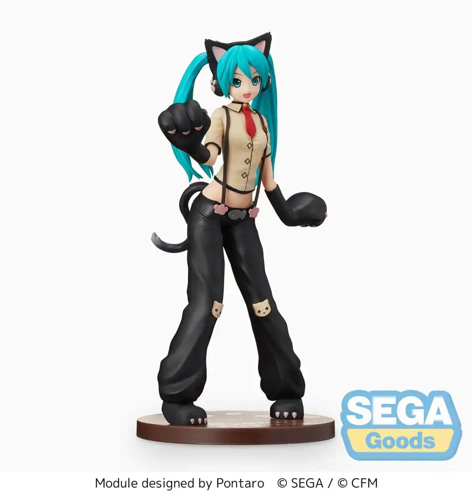 Hatsune Miku Project DIVA Arcade Future Tone SPM PVC Statue Hatsune Miku Kitty Cat 23 cm product photo