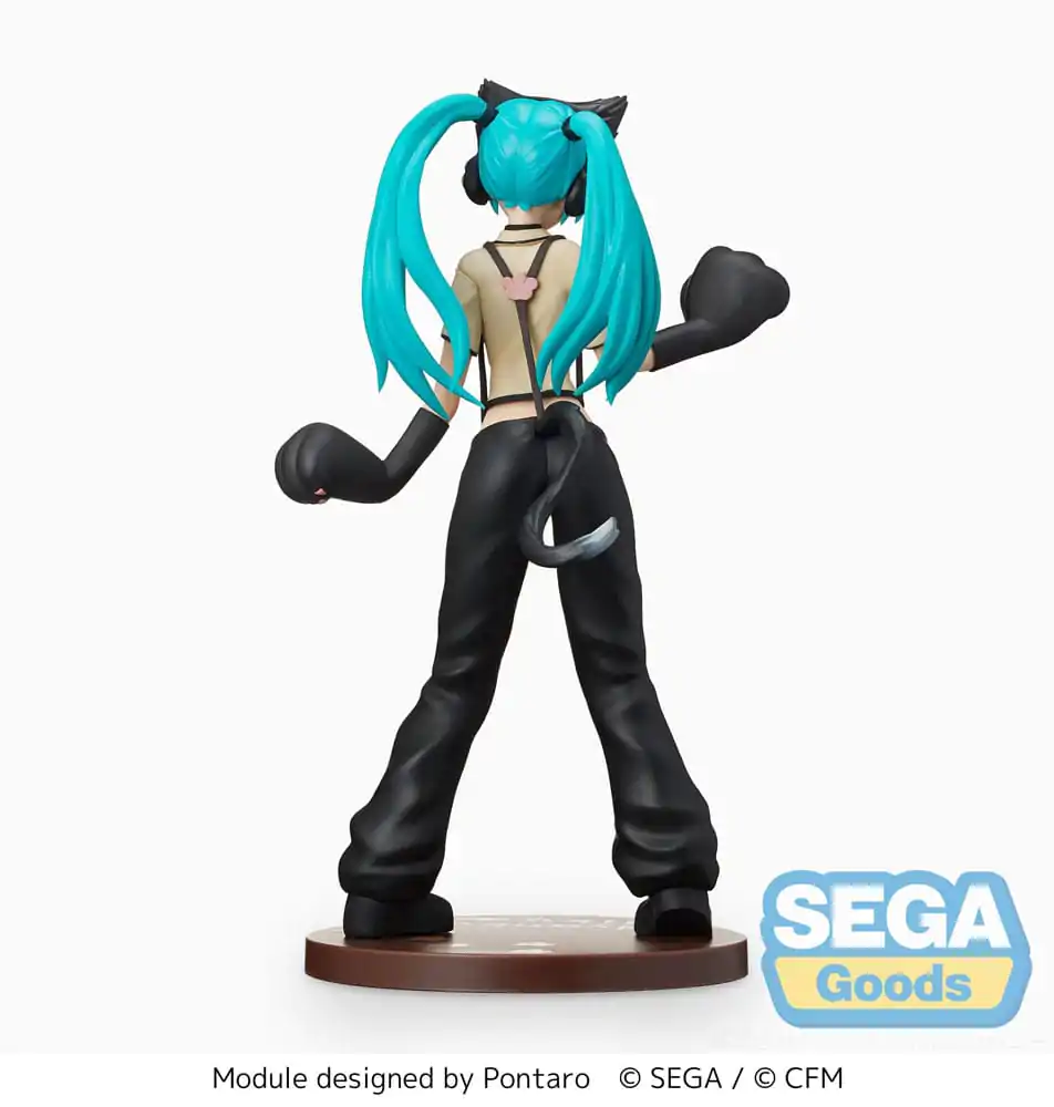 Hatsune Miku Project DIVA Arcade Future Tone SPM PVC Statue Hatsune Miku Kitty Cat 23 cm product photo