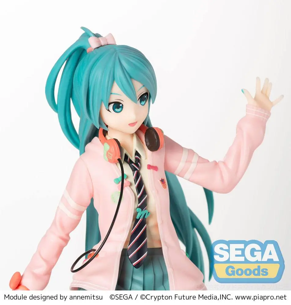 Hatsune Miku Project DIVA Arcade Future Tone SPM Statue Hatsune Miku - Ribbon Girl 24 cm product photo