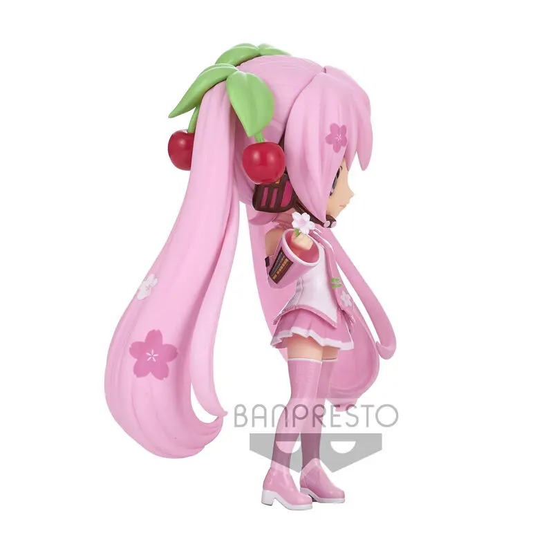 Hatsune Miku Q Posket Mini Figure Sakura Miku Ver. A 14 cm product photo