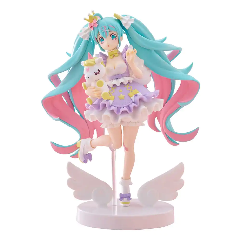 Hatsune Miku Tenitol PVC Statue Hatsune Miku Yumekawa Princess Lavender Ver. 21 cm product photo