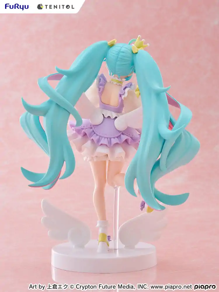 Hatsune Miku Tenitol PVC Statue Hatsune Miku Yumekawa Princess Lavender Ver. 21 cm product photo