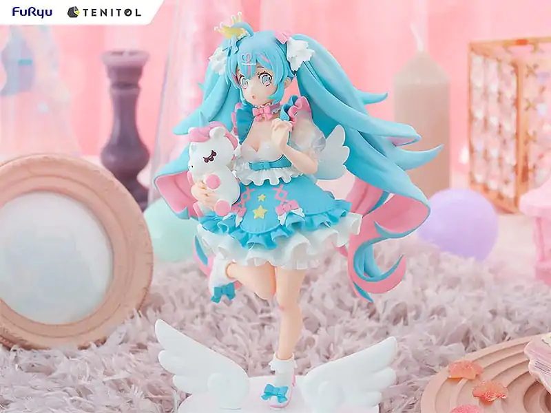 Hatsune Miku Tenitol PVC Statue Yumekawa Princess 21 cm product photo