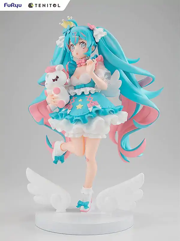 Hatsune Miku Tenitol PVC Statue Yumekawa Princess 21 cm product photo