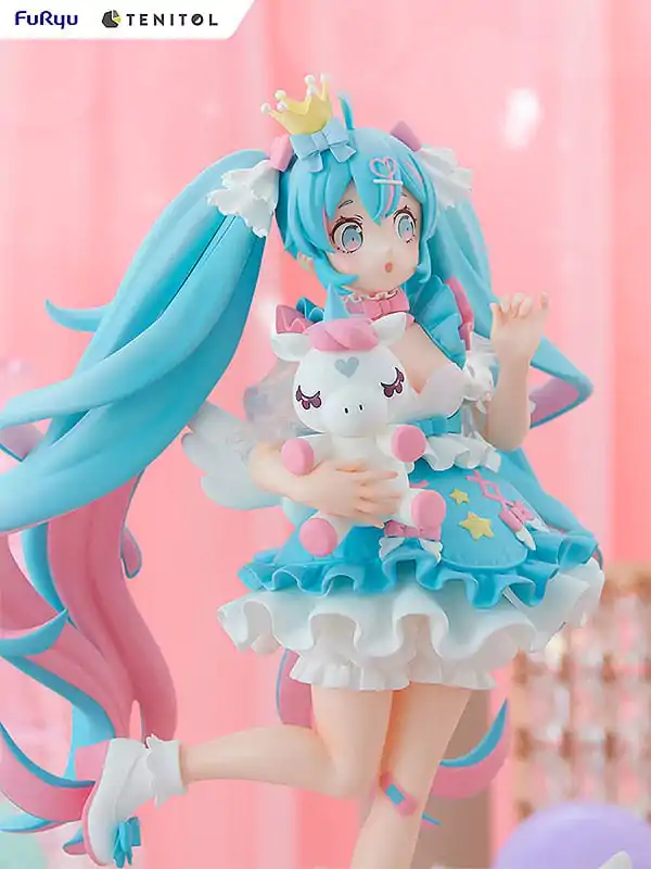 Hatsune Miku Tenitol PVC Statue Yumekawa Princess 21 cm product photo