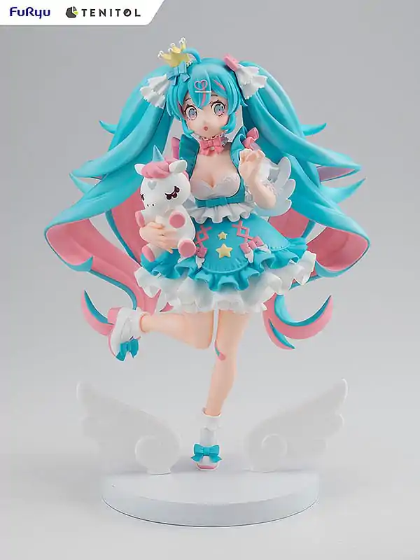 Hatsune Miku Tenitol PVC Statue Yumekawa Princess 21 cm product photo