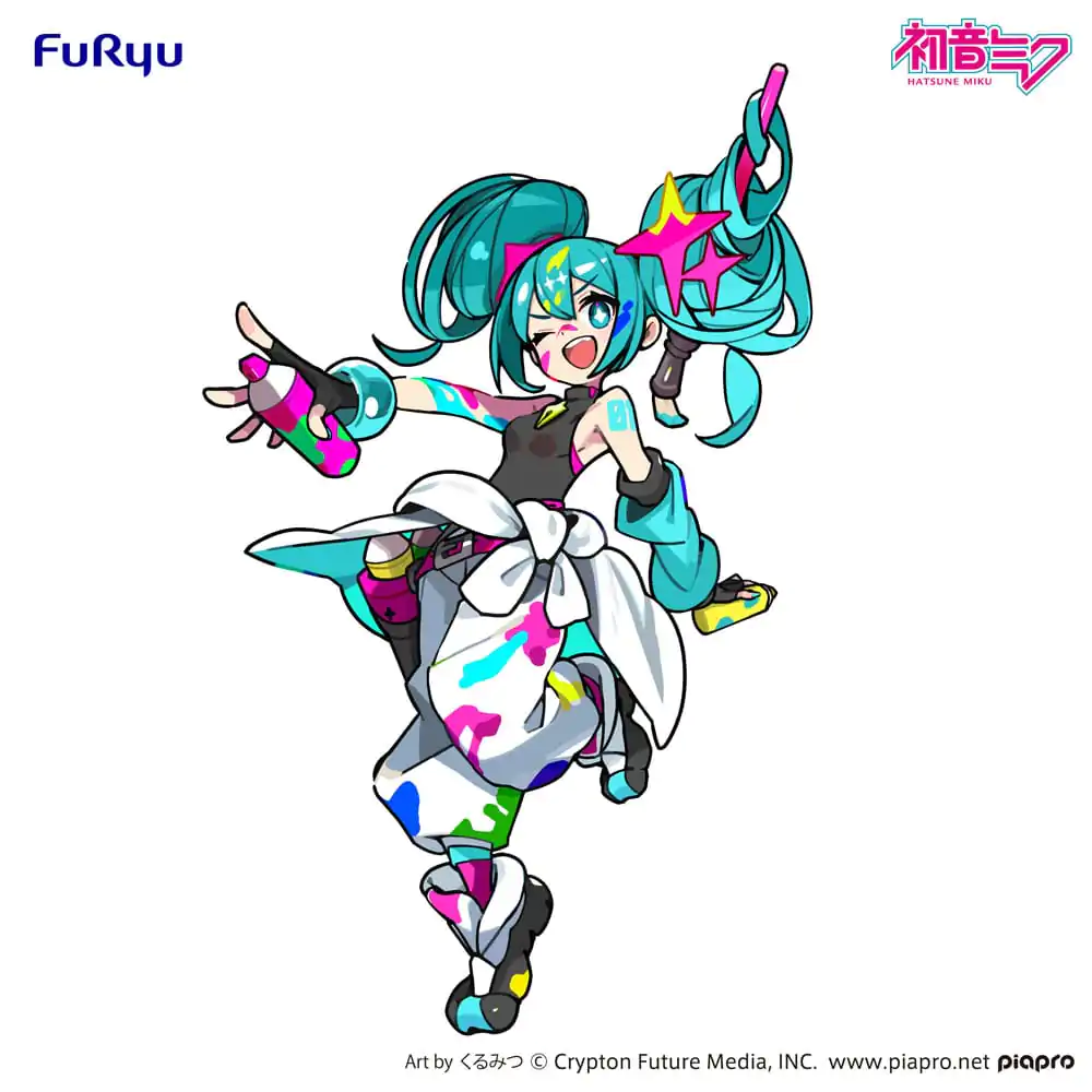 Hatsune Miku Trio-Try-iT PVC Statue Miku Paint Girl 19 cm product photo