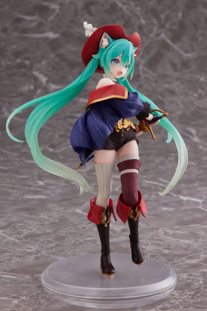 Hatsune Miku PVC Statue Wonderland Figure Puss in Boots 18 cm product photo