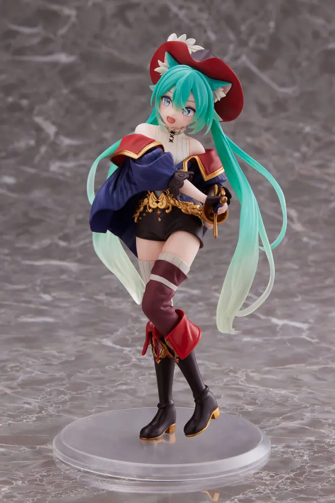 Hatsune Miku PVC Statue Wonderland Figure Puss in Boots 18 cm product photo