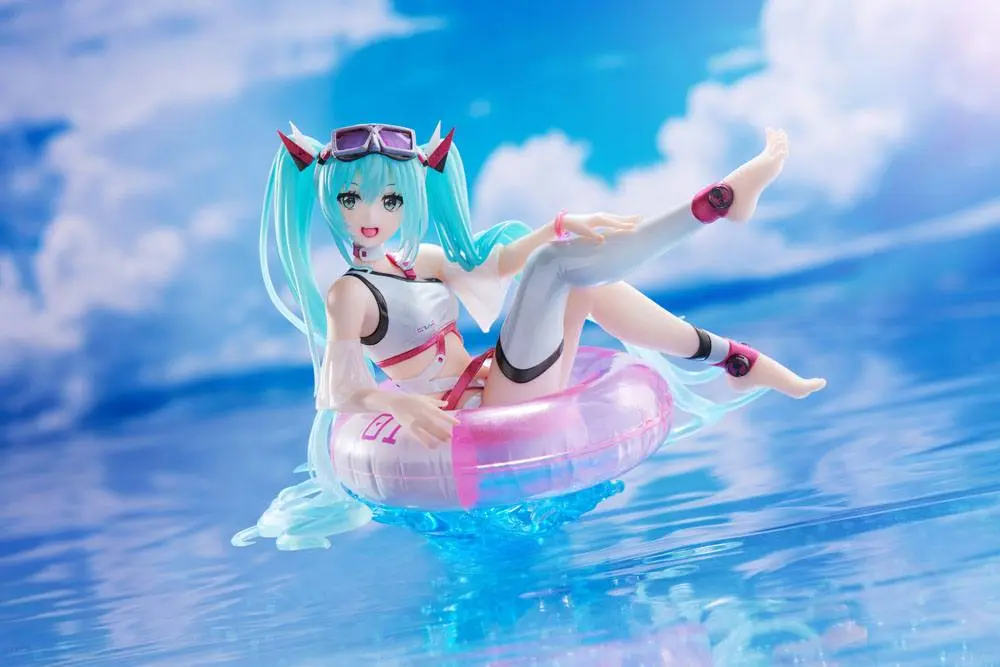 Hatsune Miku Wonderland PVC Statue Hatsune Miku Aqua Float Girls 18 cm product photo