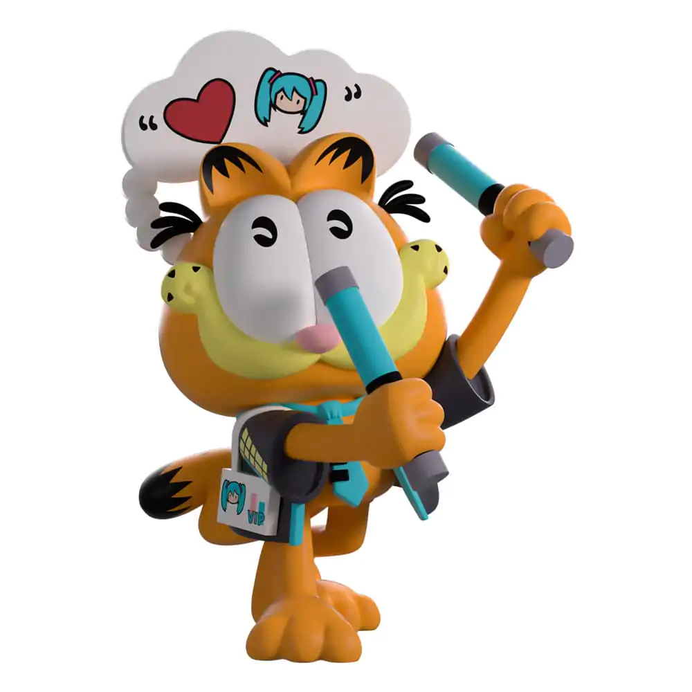 Hatsune Miku x Garfield Vinyl Figure Miku Concert Garfield 13 cm          product photo