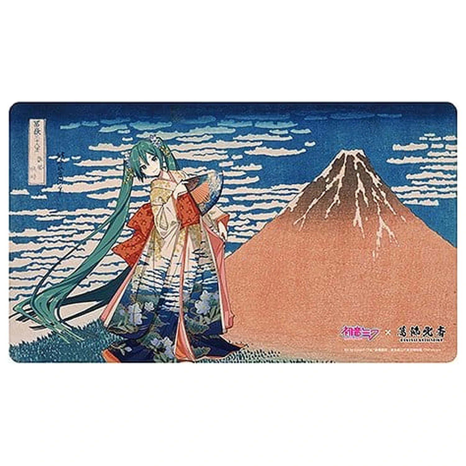 Hatsune Miku x Katsushika Hokusai iXima Desk Mat Fine Wind, Clear Morning product photo