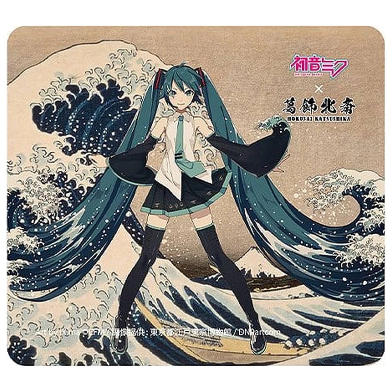 Hatsune Miku x Katsushika Hokusai iXima Mousepad The Great Wave off Kanagawa/Fine Wind, Clear Morning product photo