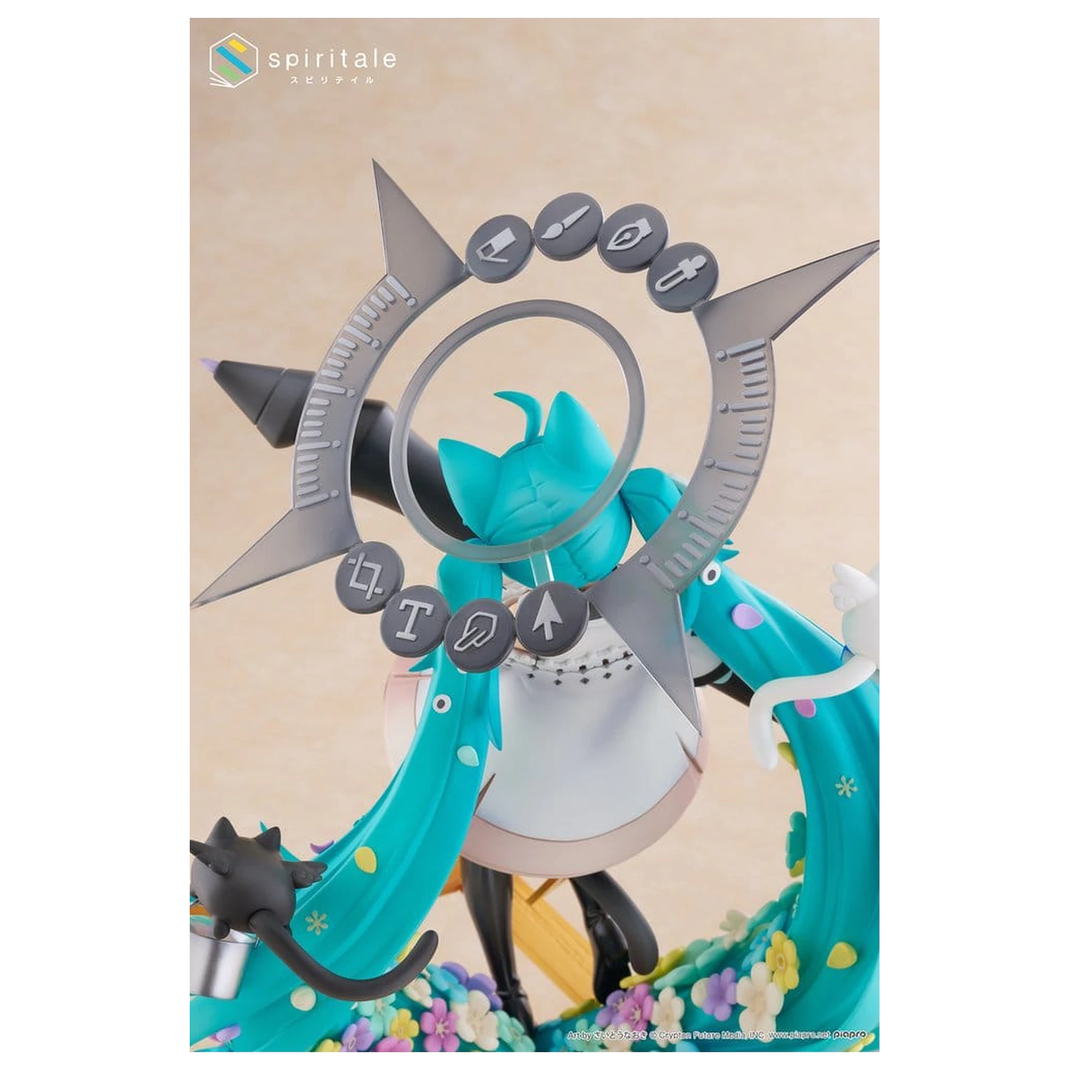 Hatsune Miku x Naoki Saito PVC Statue 1/7 My Figure Making! The Painter Ver. 34 cm  product photo