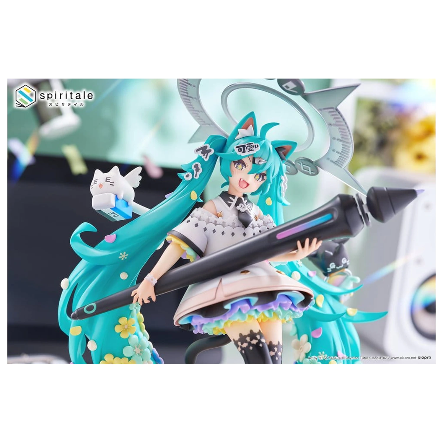 Hatsune Miku x Naoki Saito PVC Statue 1/7 My Figure Making! The Painter Ver. 34 cm  product photo