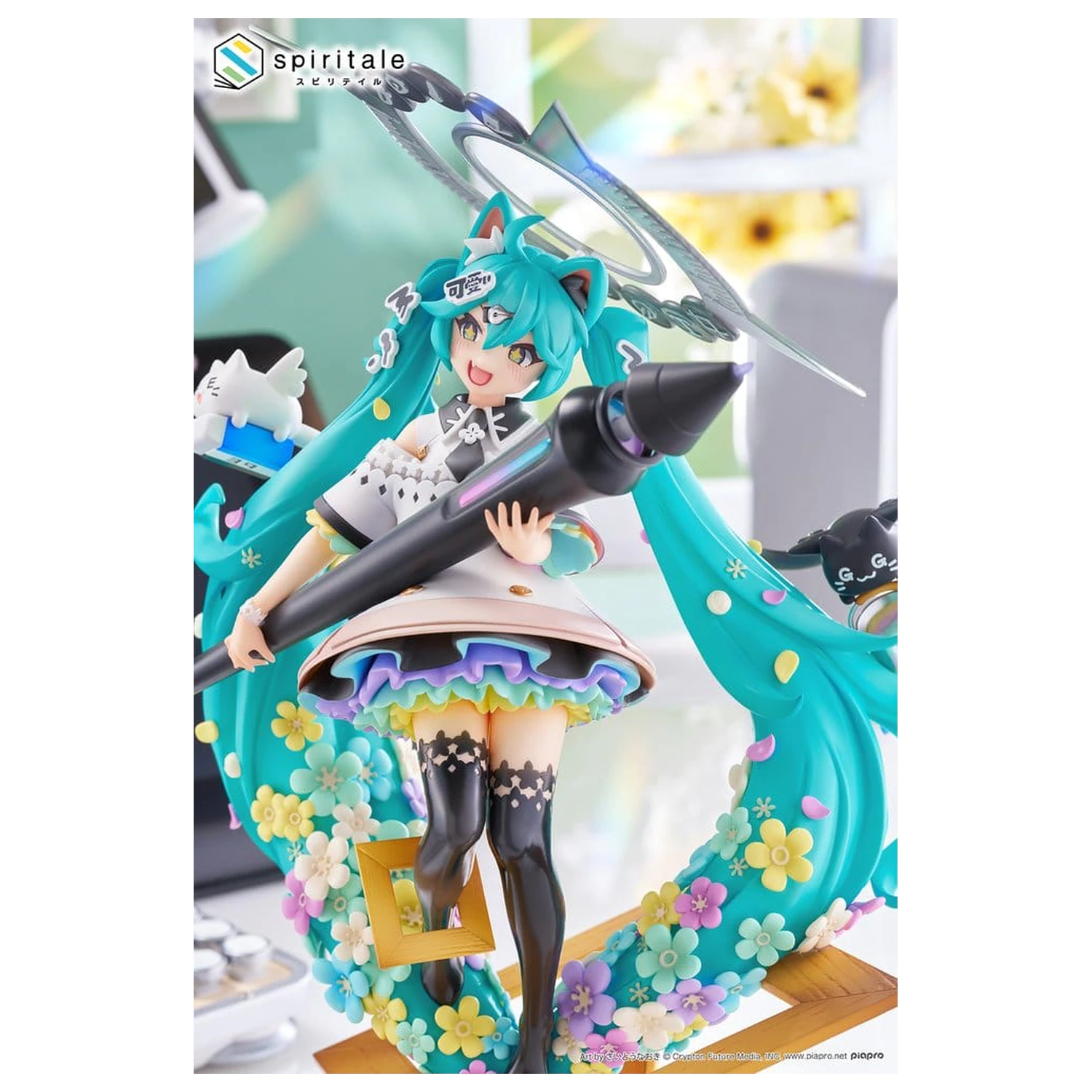 Hatsune Miku x Naoki Saito PVC Statue 1/7 My Figure Making! The Painter Ver. 34 cm  product photo
