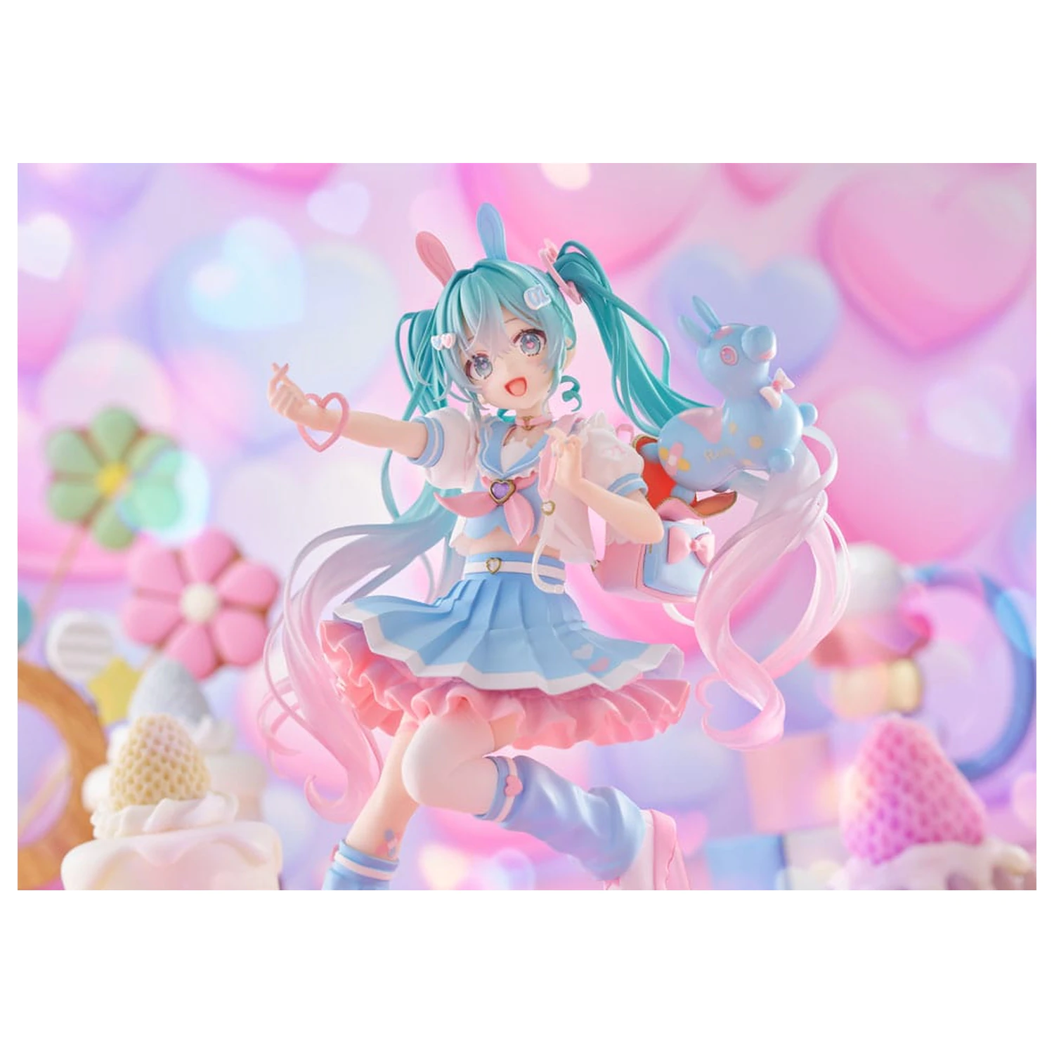 Hatsune Miku x RODY Newly Written Taito Kuji Online PVC Statue Hatsune Miku 18 cm product photo