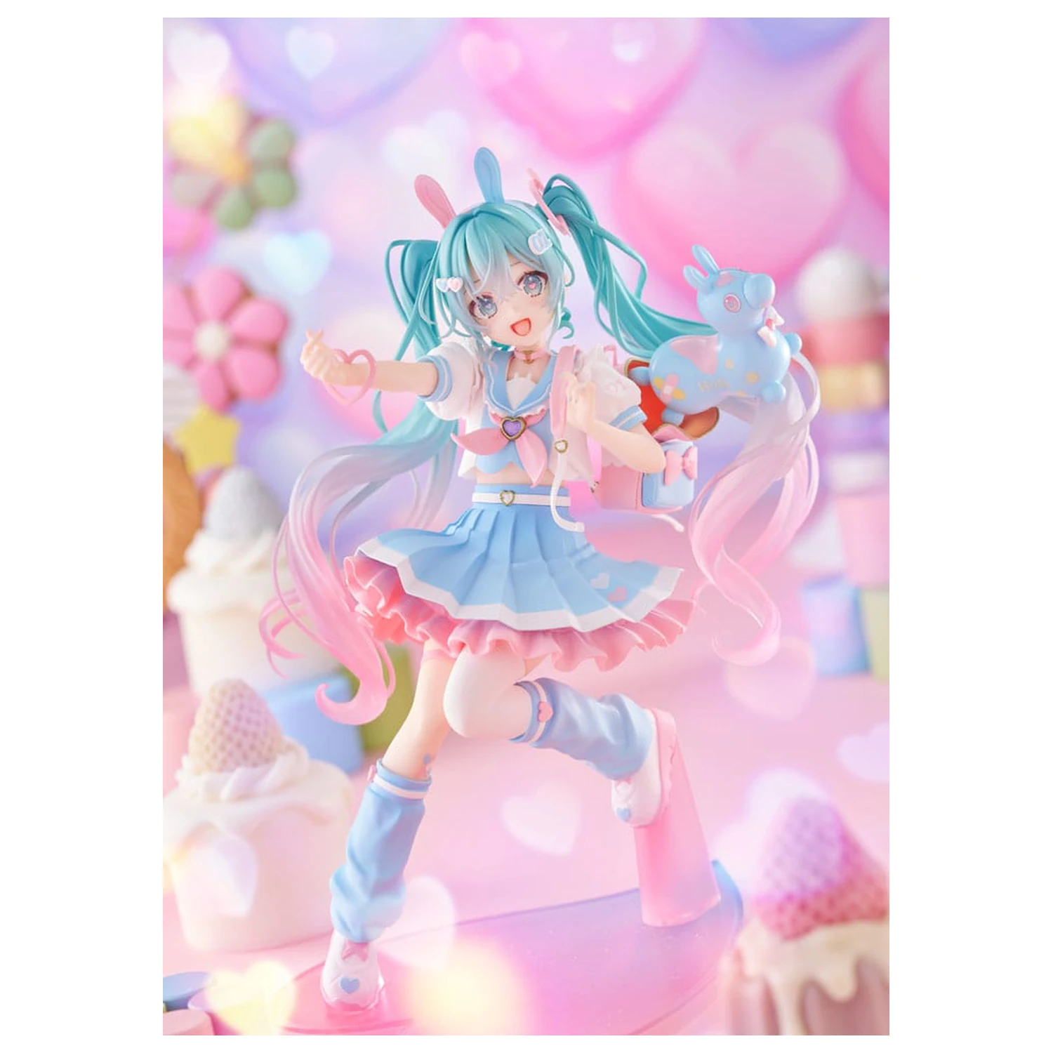 Hatsune Miku x RODY Newly Written Taito Kuji Online PVC Statue Hatsune Miku 18 cm product photo
