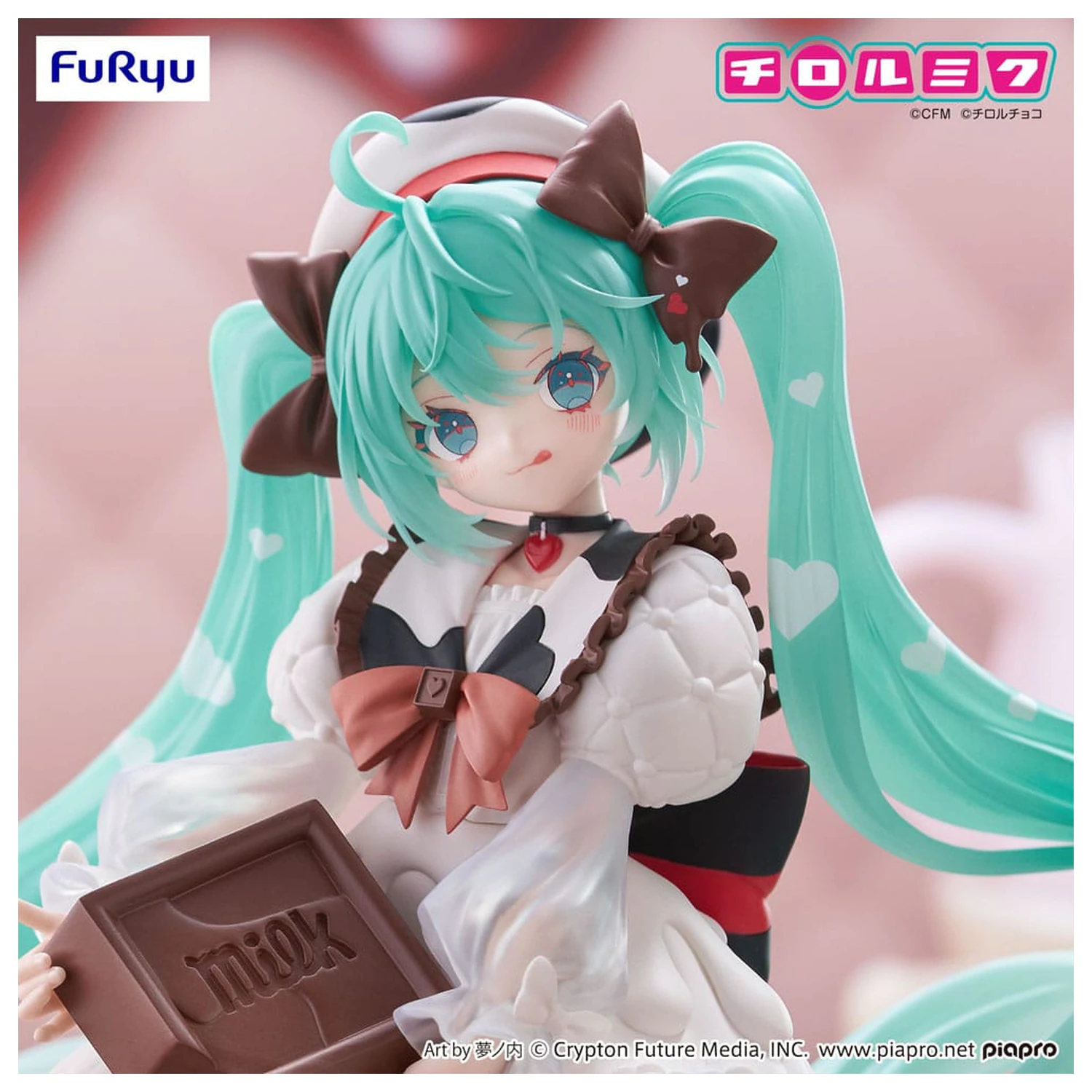 Hatsune Miku x Tirol Choco Trio-Try-iT PVC Statue Hatsune Miku Milk Ver. 18 cm   product photo