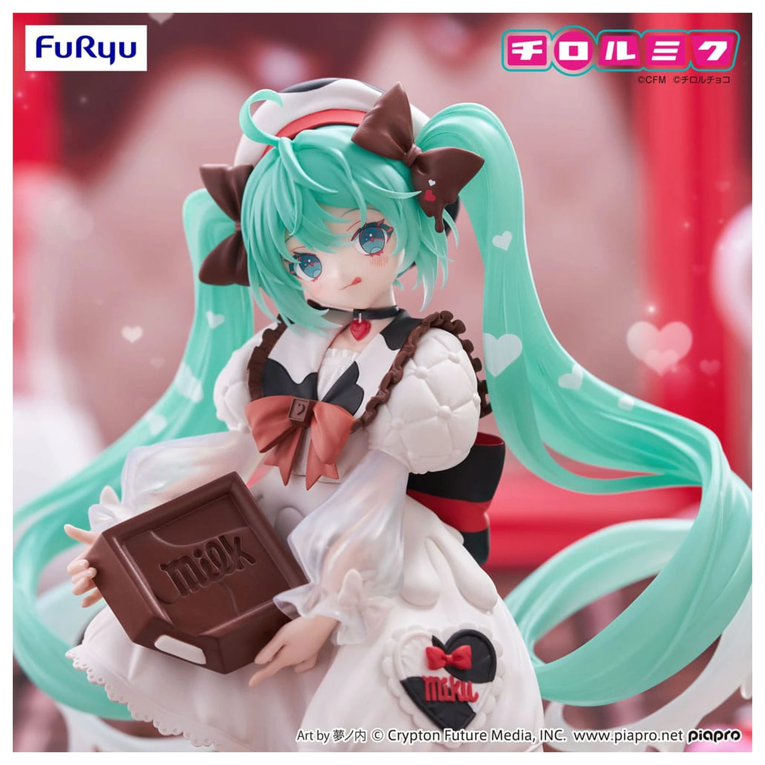 Hatsune Miku x Tirol Choco Trio-Try-iT PVC Statue Hatsune Miku Milk Ver. 18 cm   product photo