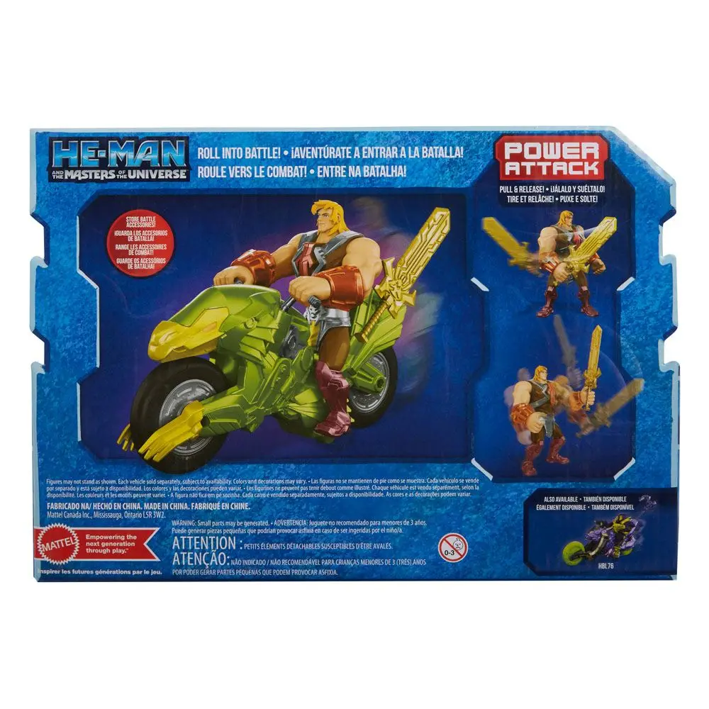 He-Man and the Masters of the Universe Action Figure with Vehicle 2022 He-Man &amp; Ground Ripper 14 cm product photo