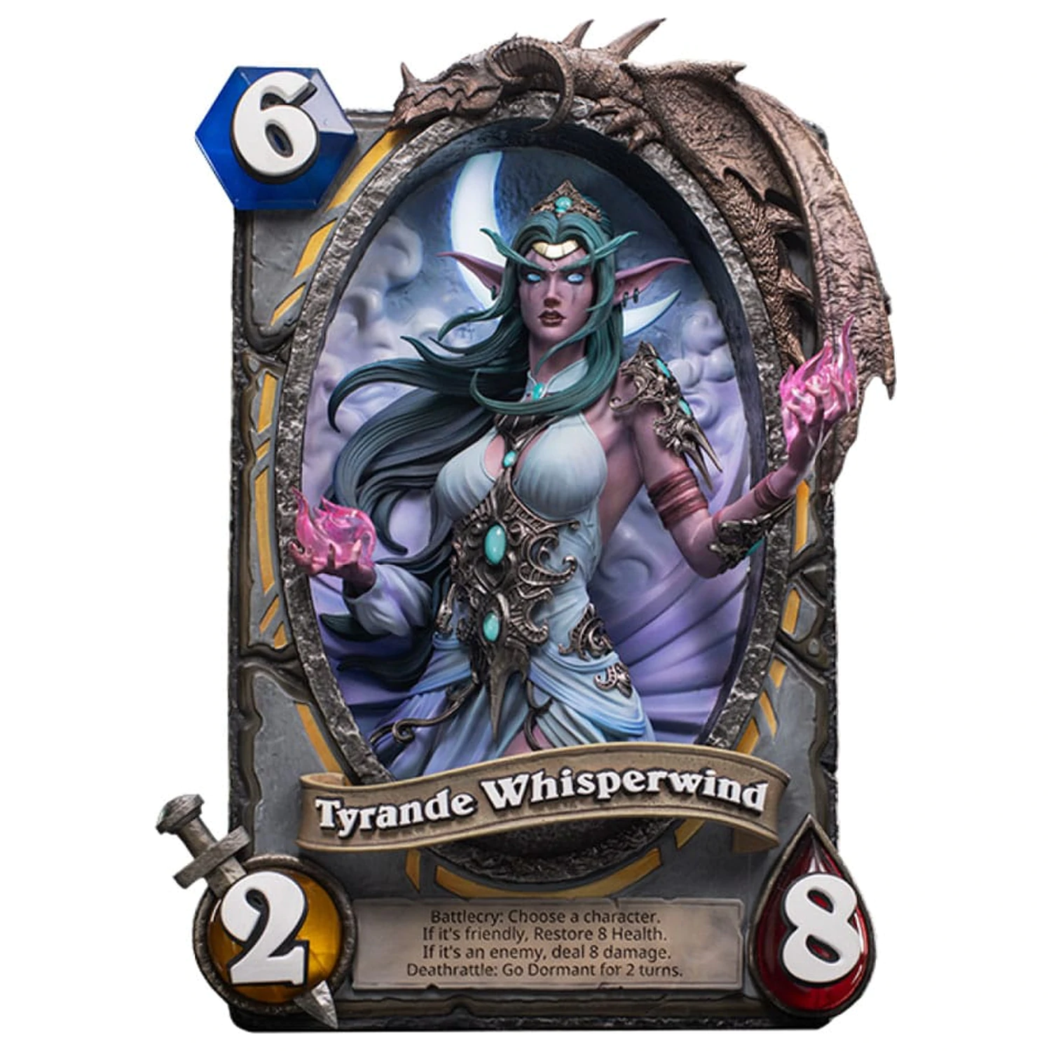 Hearthstone 3D Art Frame Statue Tyrande Whisperwind 31 cm product photo