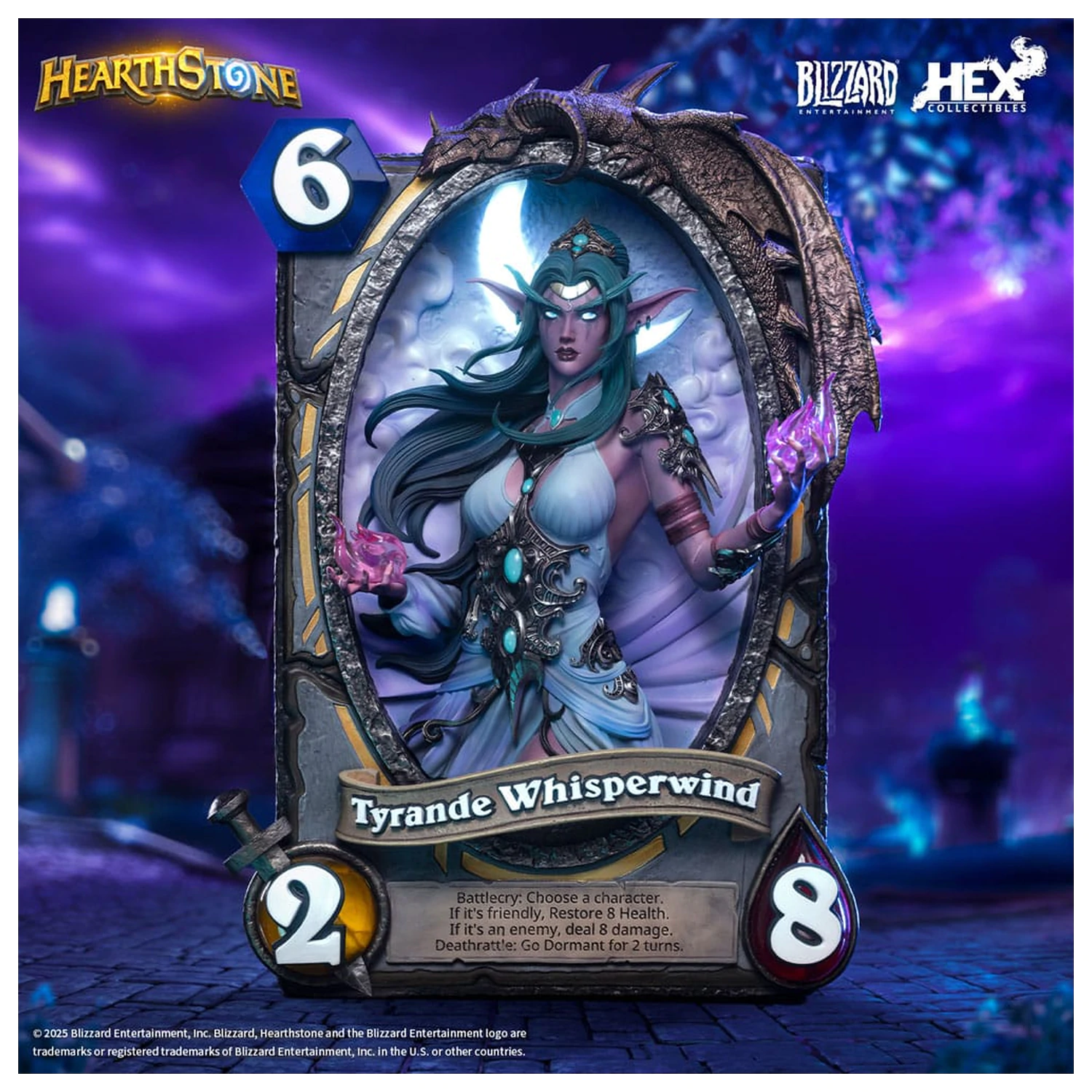 Hearthstone 3D Art Frame Statue Tyrande Whisperwind 31 cm product photo