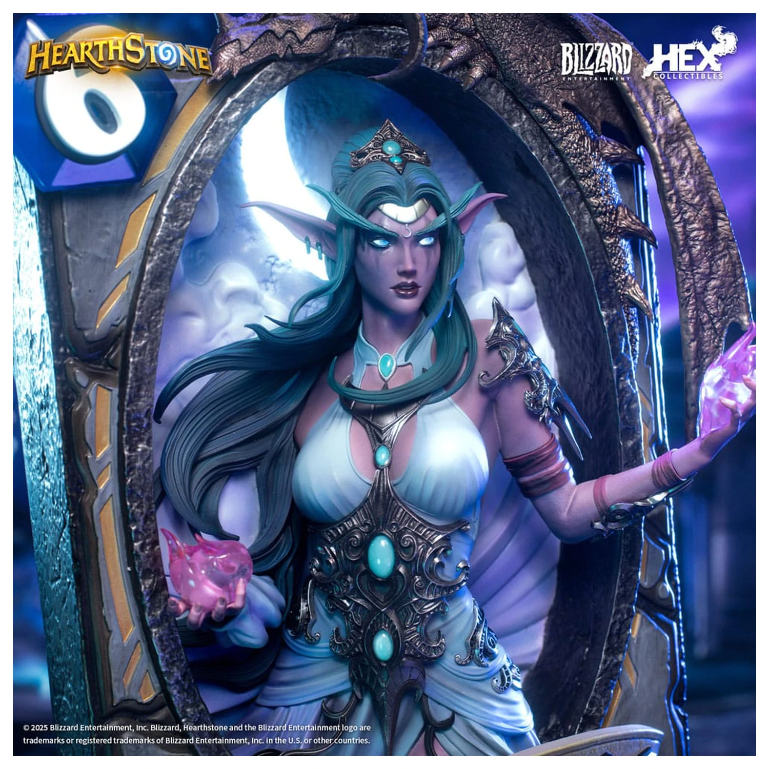Hearthstone 3D Art Frame Statue Tyrande Whisperwind 31 cm product photo