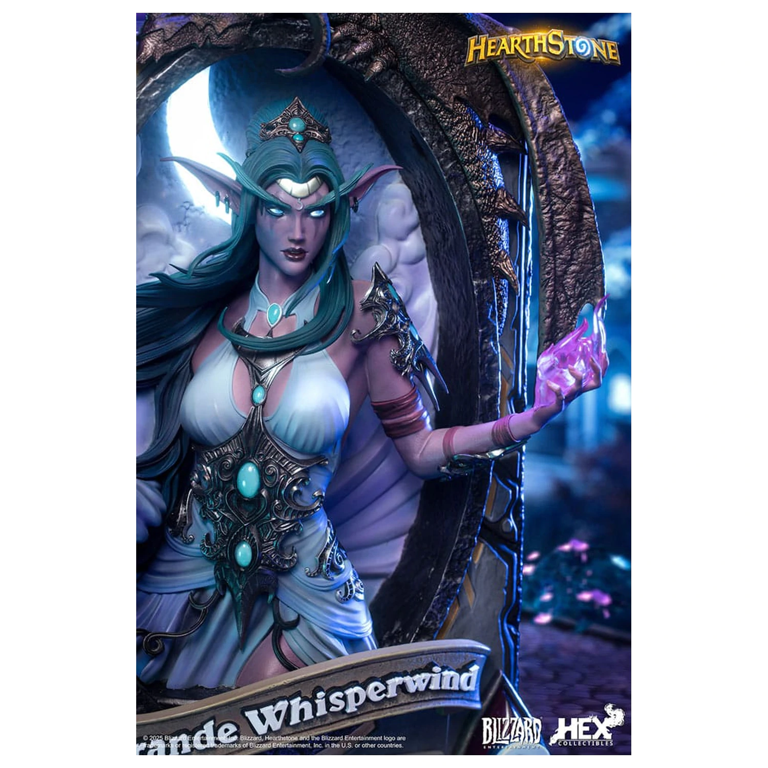 Hearthstone 3D Art Frame Statue Tyrande Whisperwind 31 cm product photo