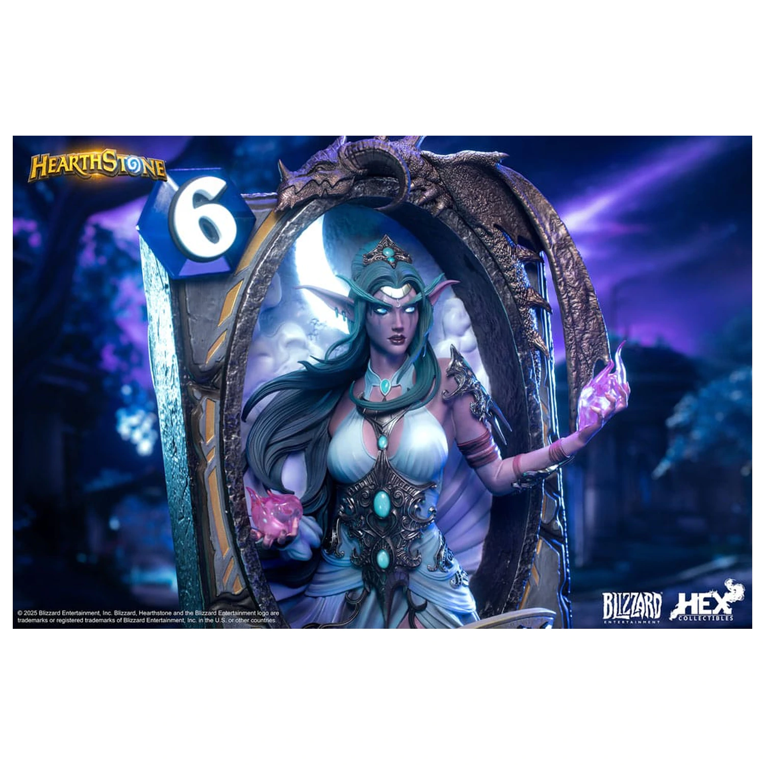 Hearthstone 3D Art Frame Statue Tyrande Whisperwind 31 cm product photo