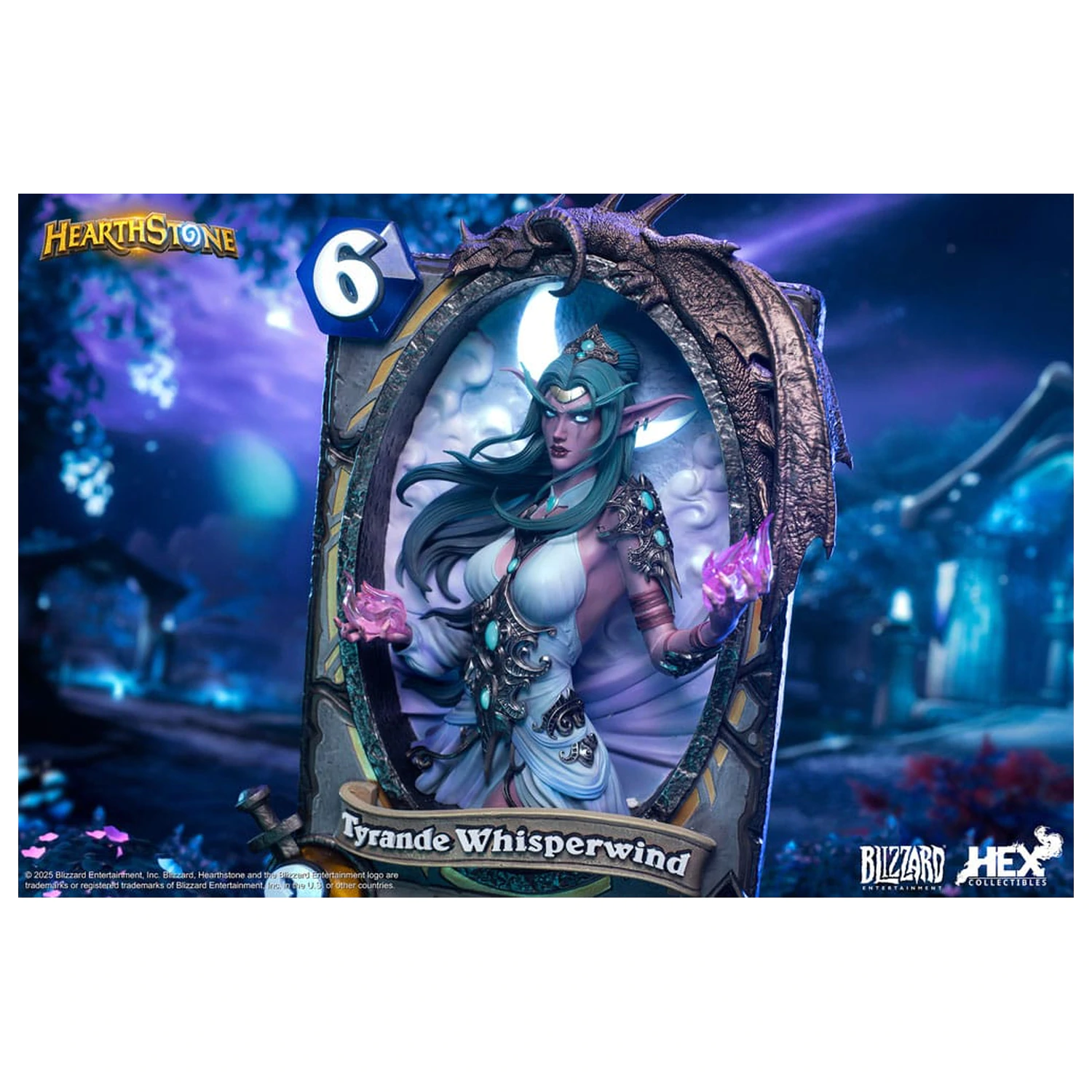 Hearthstone 3D Art Frame Statue Tyrande Whisperwind 31 cm product photo