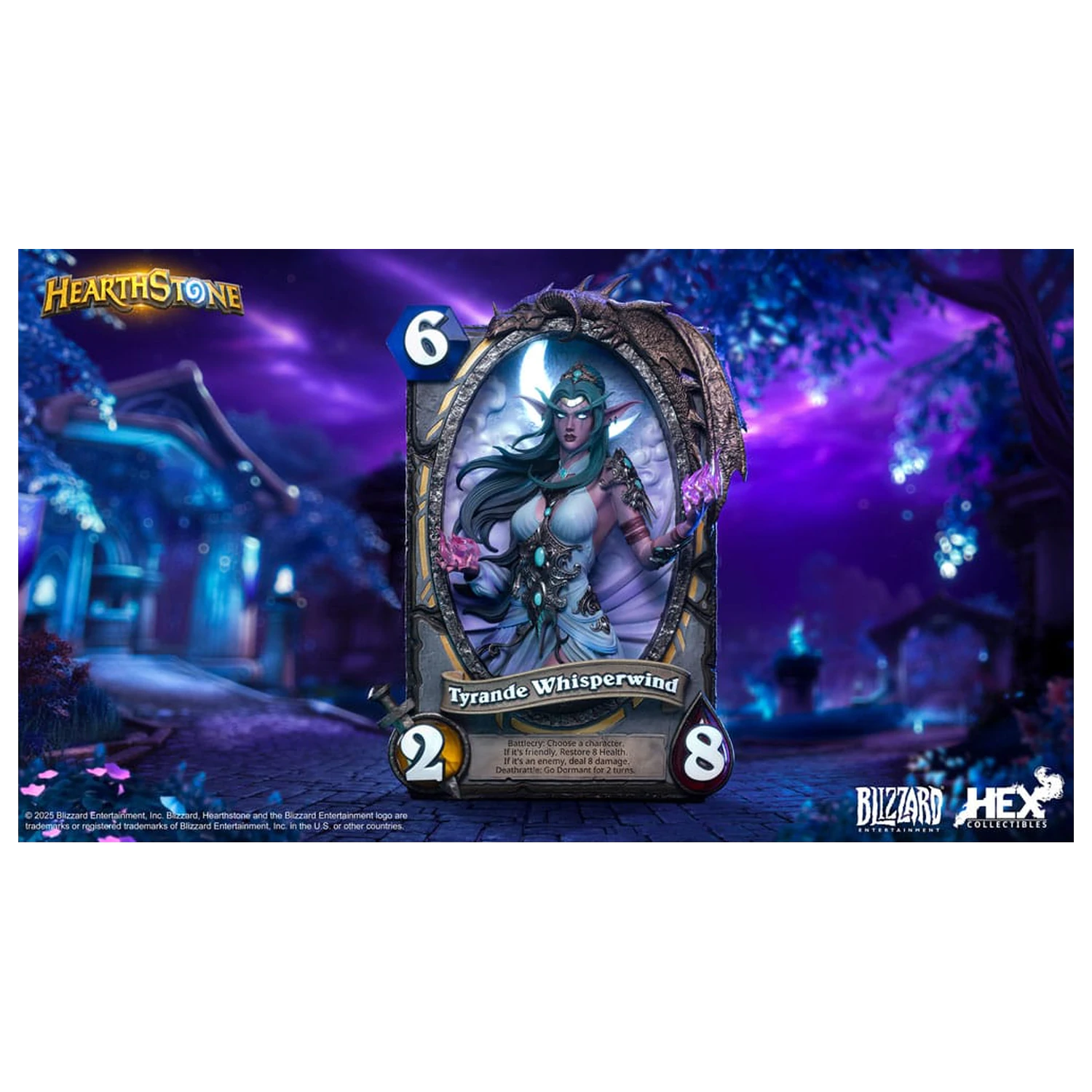 Hearthstone 3D Art Frame Statue Tyrande Whisperwind 31 cm product photo
