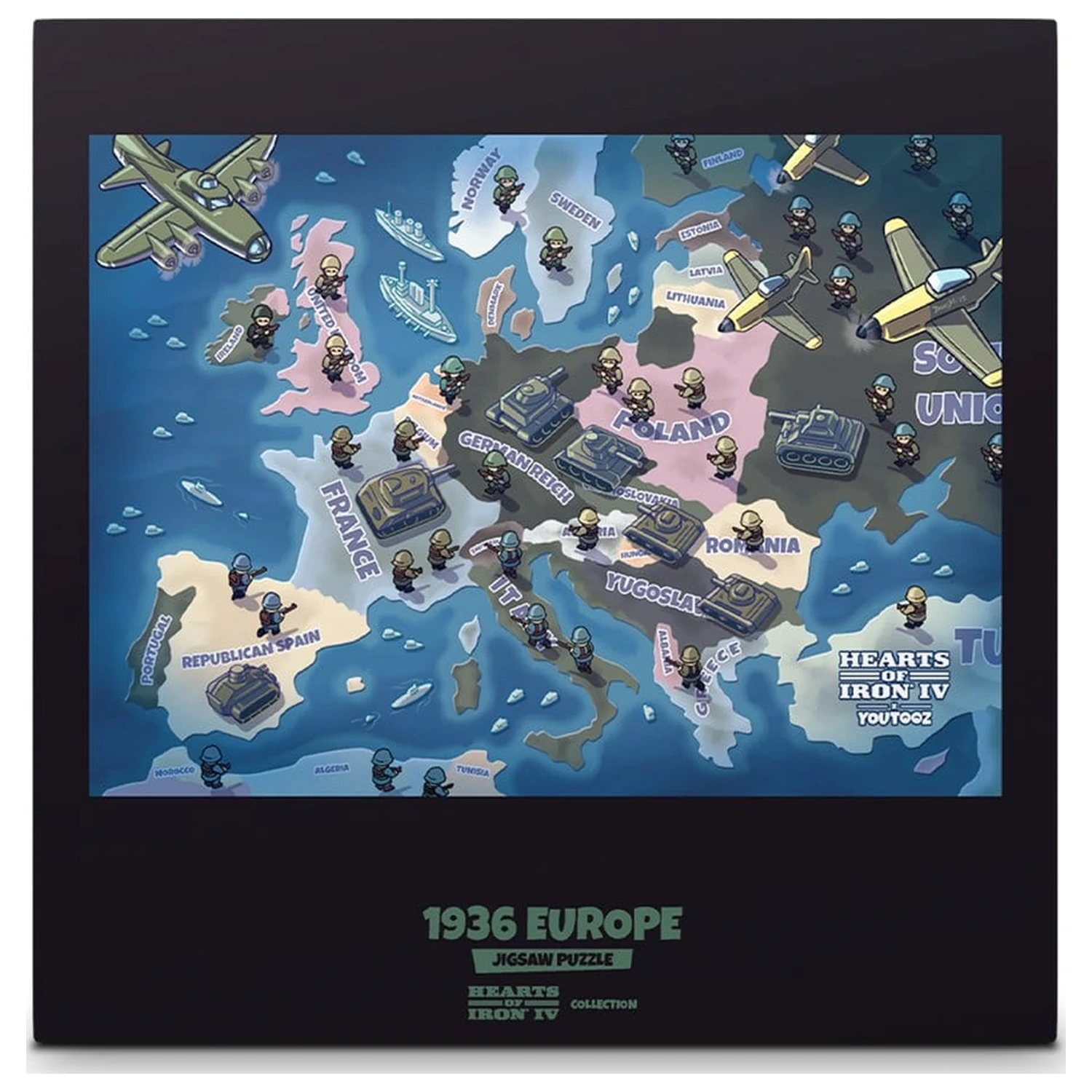 Hearts of Iron Puzzle 1936 Europe product photo